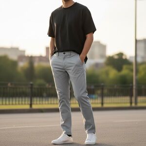 Vuori Meta Pant Athletic Slim in Light Gray Color 
Size 31